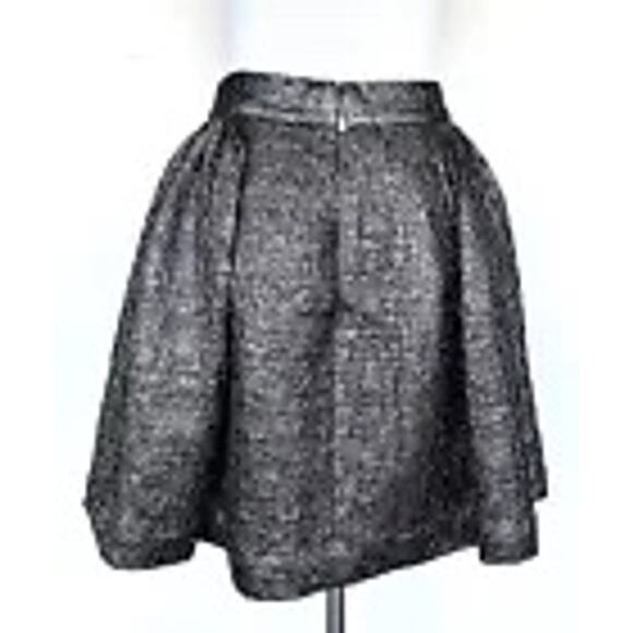 Kate Spade Aimee Gunmetal Metallic Circle Skirt- Small - Picture 1 of 9